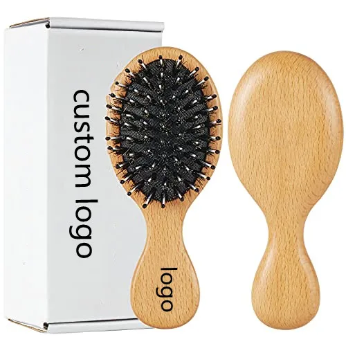 Abeis Custom Boar Bristle Paddle Hairbrush for Long Short Thick Thin Curly Straight Wavy Dry Hair for Men Women Kids