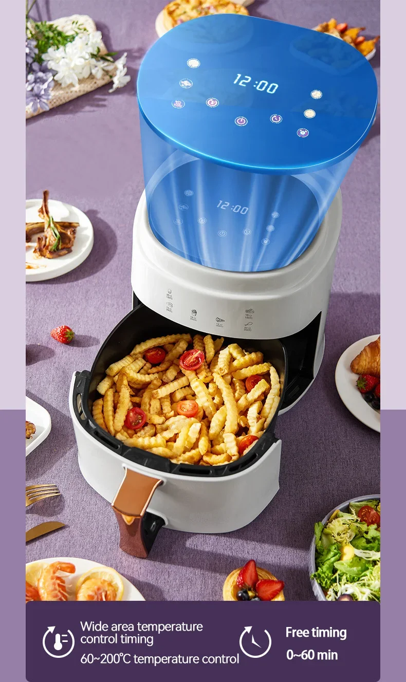 Home 8L Large Capacity Intelligent Electric Fryer Chips Machine Gift Can Be Timed Digital Display Screen air Fryer