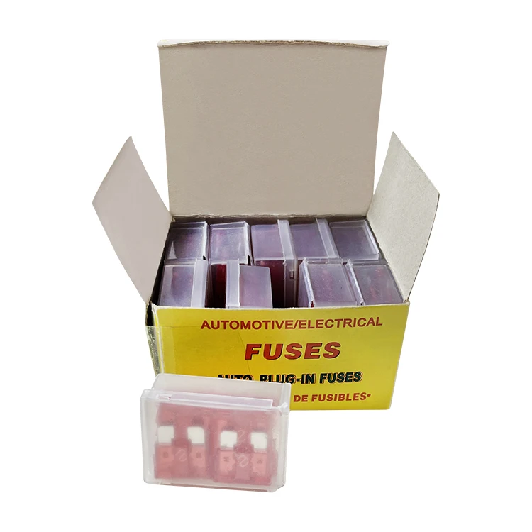 JZ Plastic box packing  mix AMP car fuse auto standard and mini  blade fuse 5-30A zinc