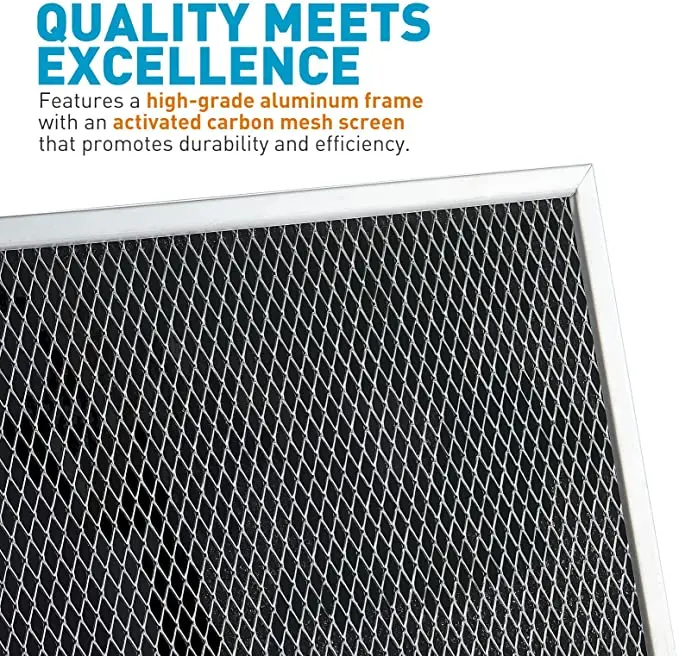 Hot sell BOTNA Charcoal Filter for Range Hood Grease Filter Replacement- 10-1/2 x 8-3/4 x 3/8 Inch