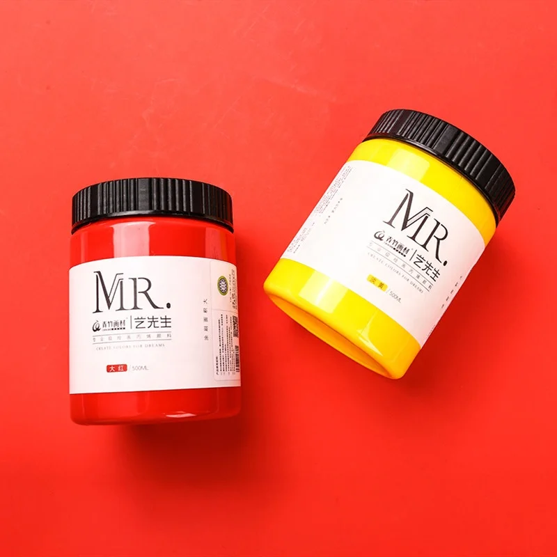 Hot Sale Certificated Supplier Acrylic Art Paint Liquied Acrylic Paint Set OEM For Canvas And Paper Painting