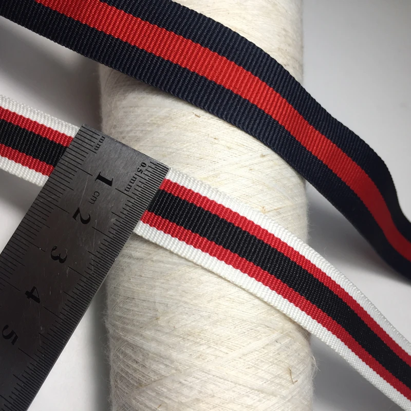 
Wholesale customized intercolor striped polyester webbing manufacturers direct 