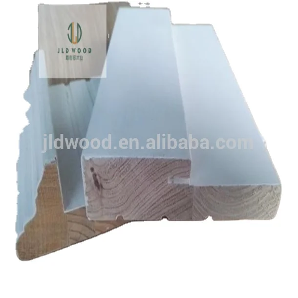 high quality  plantation wood window mouldings skirting board baseboard