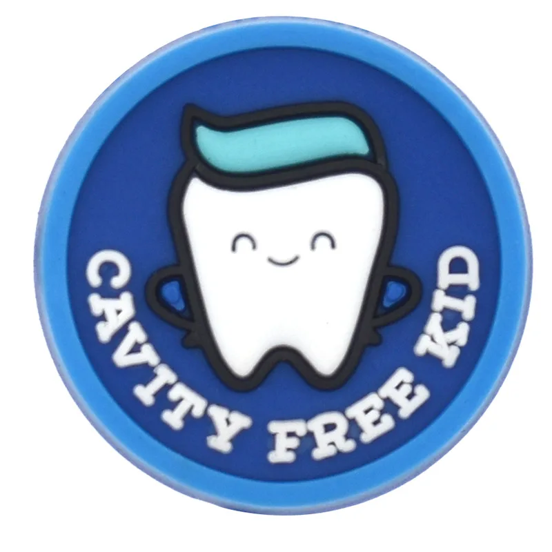 Hot selling anime New Dental series croc shoe charms high quality shoes decoration charms for cartoon clog charms