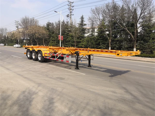truck trailer container  3 axle 40 ft container chassis skeletal trailer Customizable length