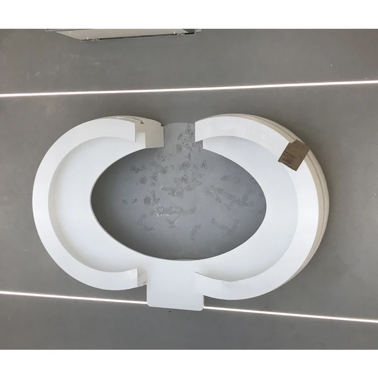 Customized Artificial Stone Large Office Gym Fitness Center Reception Area Desk for Sale