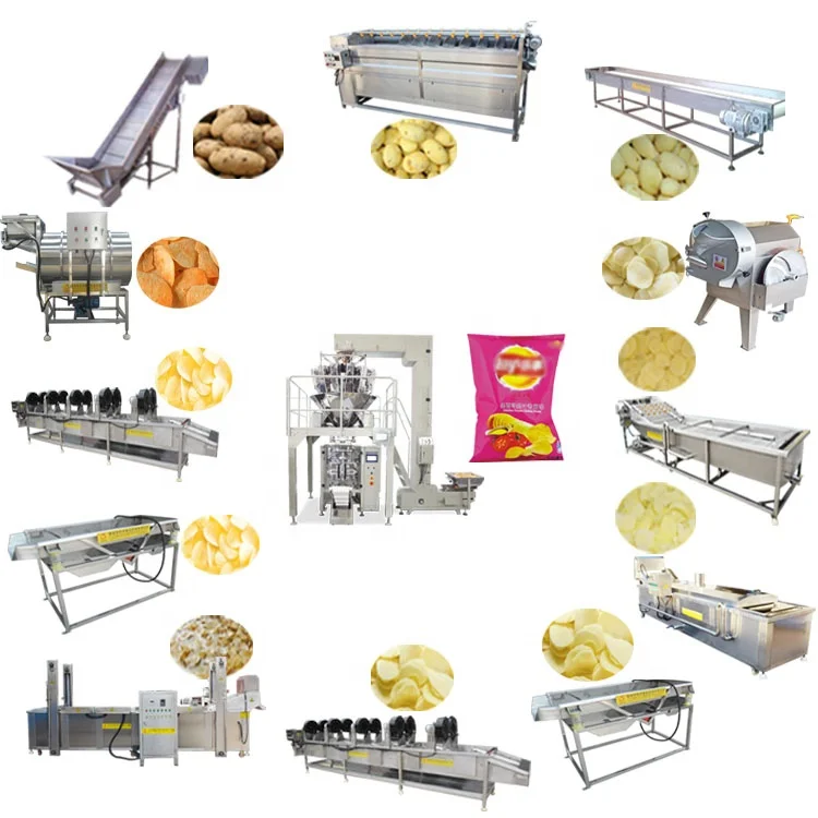 China supply chips production line automatic potato chips making machine price