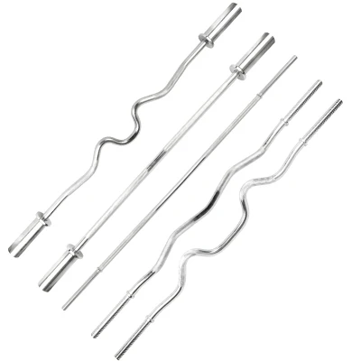 150lbs Adjudtable Weight e z Black 4ft Rubber Barra z  Ez Curl Bar