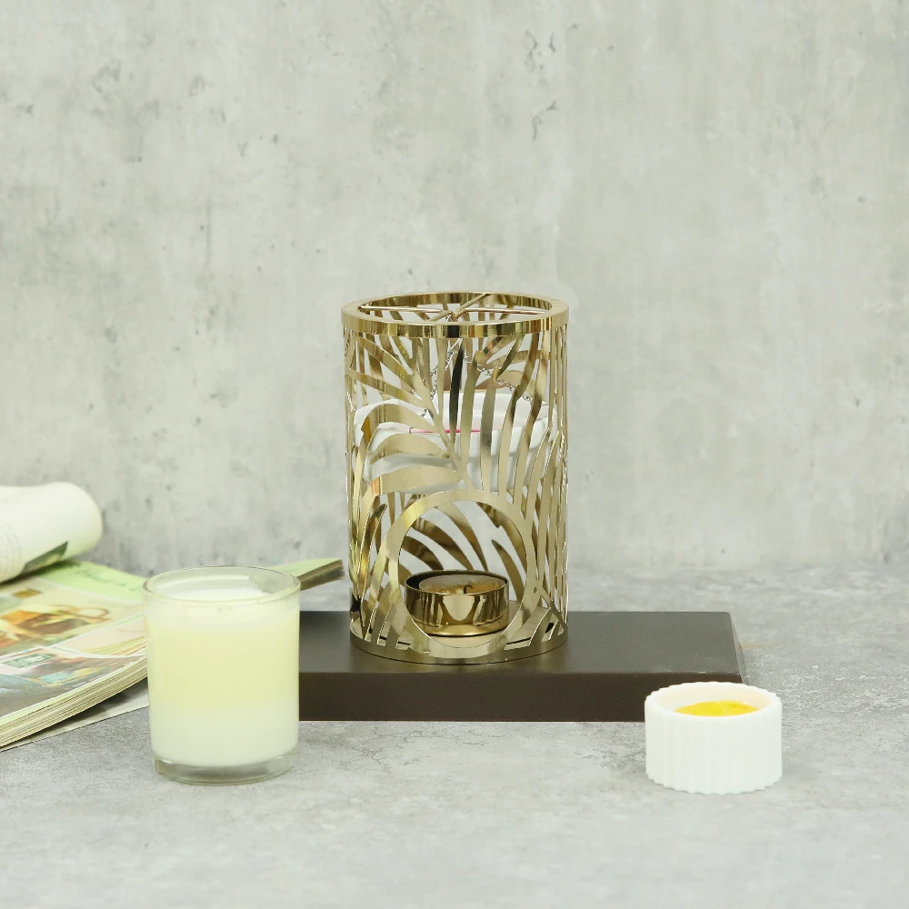 Aroma diffuser Furnace iron Candle Warmer Ceramic bowl Wax Tart essential oil burner Scented Candle Melts Warmer Wax burn