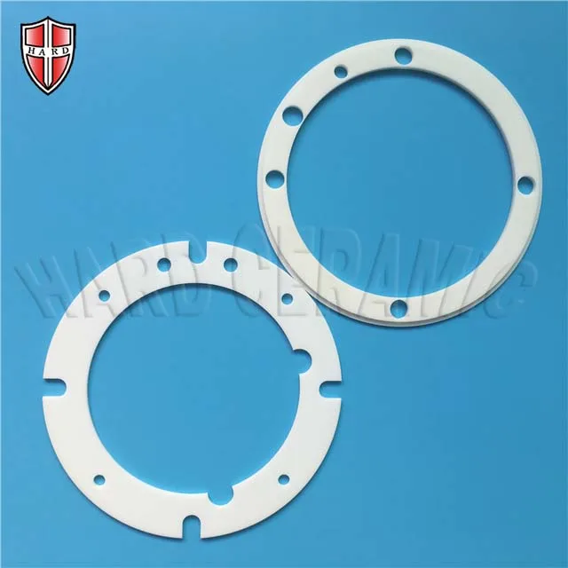 Customized machining alumina disk Electrical Insulator Al2O3 Ceramic Rings