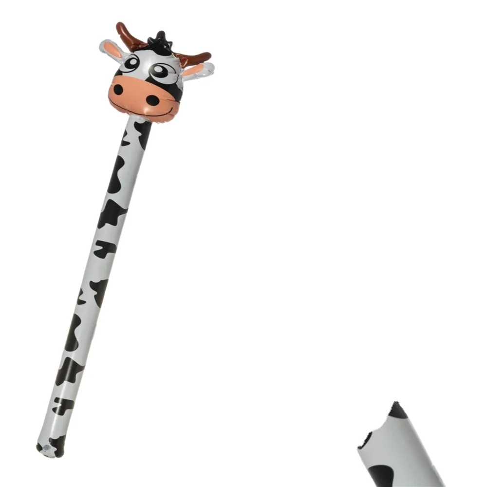 2014 Lovely PVC inflatable stick toys, inflatable animal stick, bear shape inflatable animal stick toy