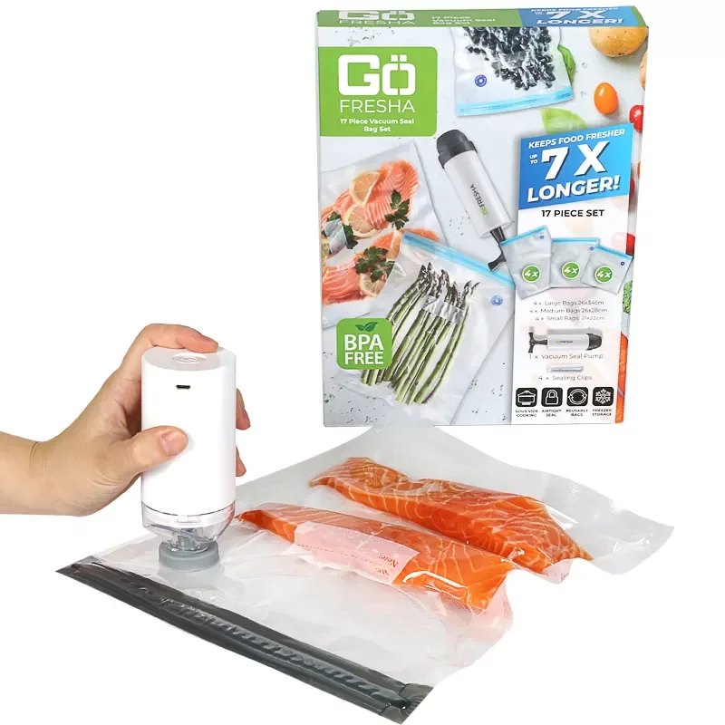 Amazon hot sale customized reusable vacuum bag for food packaging Sous Vide Bags