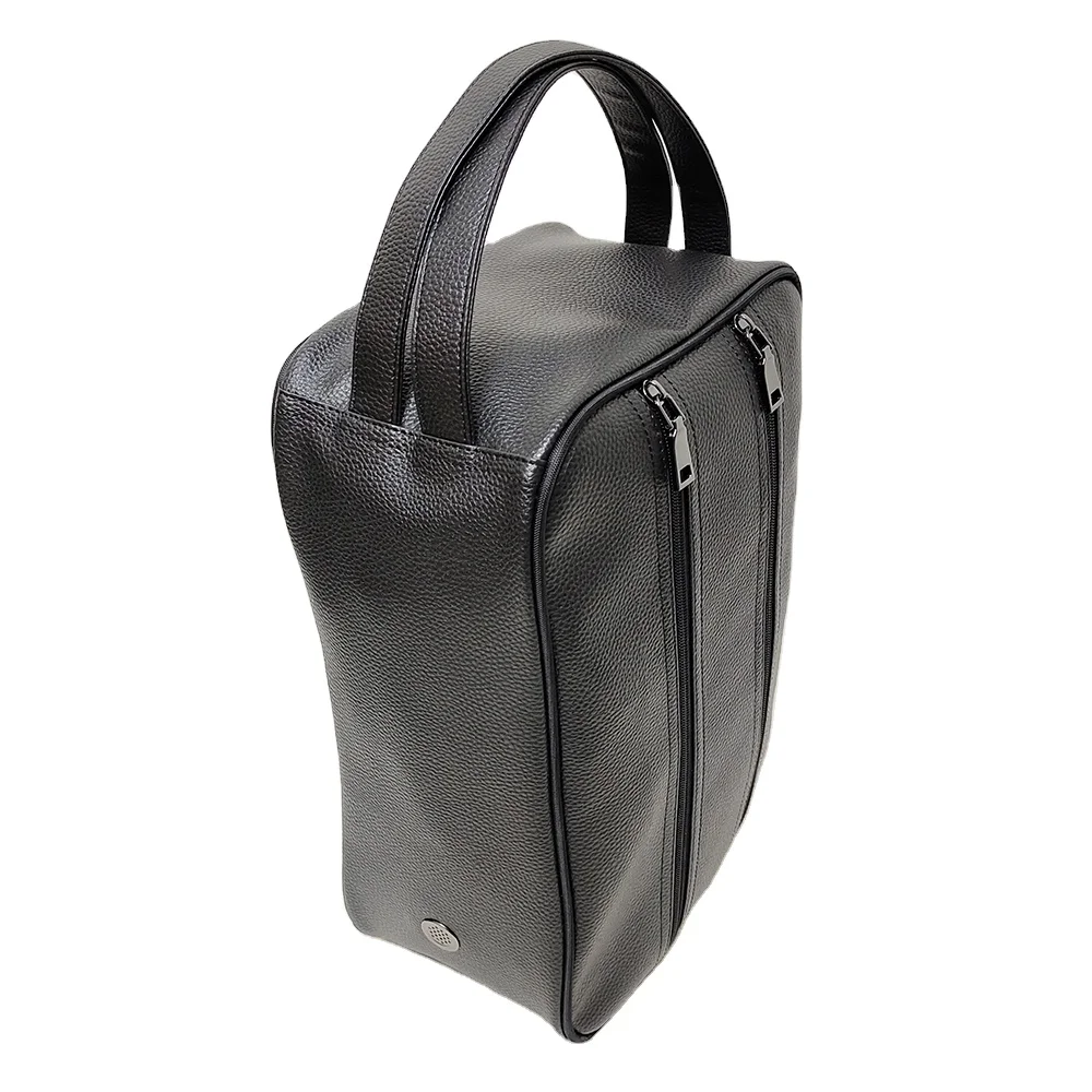 Carry Bag for Golf Shoes and Accessories Customizable Embroidery with Exclusive Logo for Travel OEM High Quality PU Leather