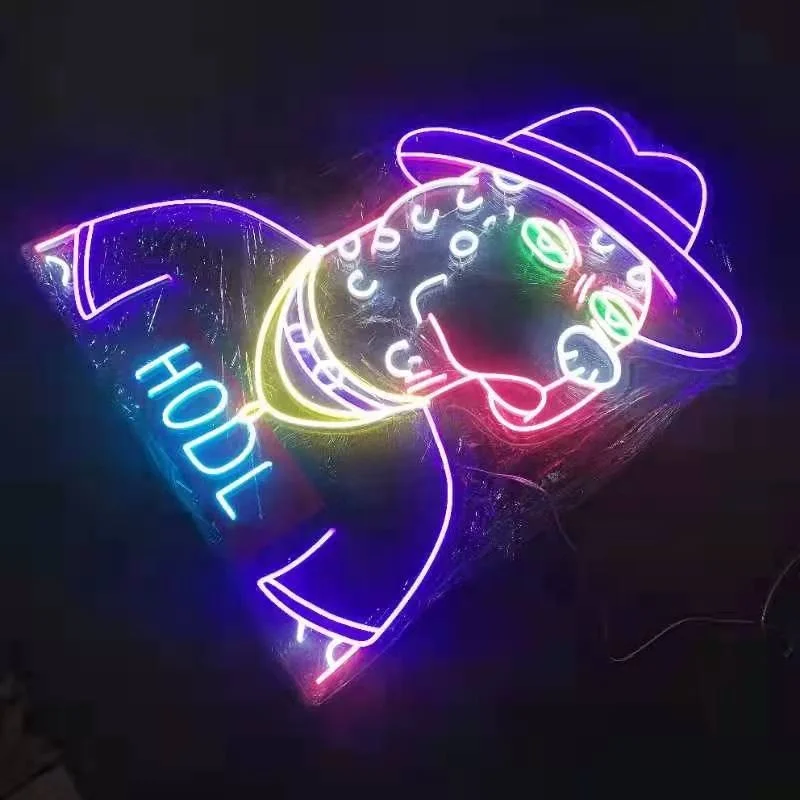 Quality Flex Neon Sign Dog Shape Lighting up Neon Sign Indoor Acrylic Board Neon Letters for Sale
