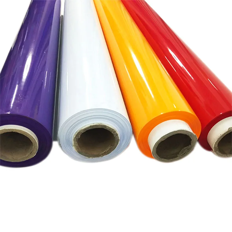 Luxury Colorful Glossy PVC Car Headlight Film Plastic Double-sided glossy film Advertising inkjet film