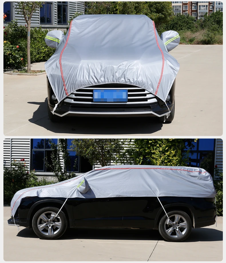 23 new design SUV car clothing half cover rain protection UV protection heat insulation half car cover