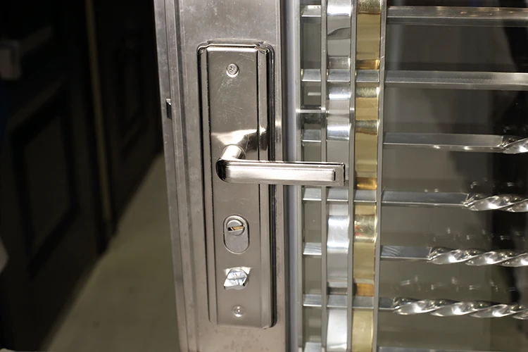 Exterior stainless steel security entery doors