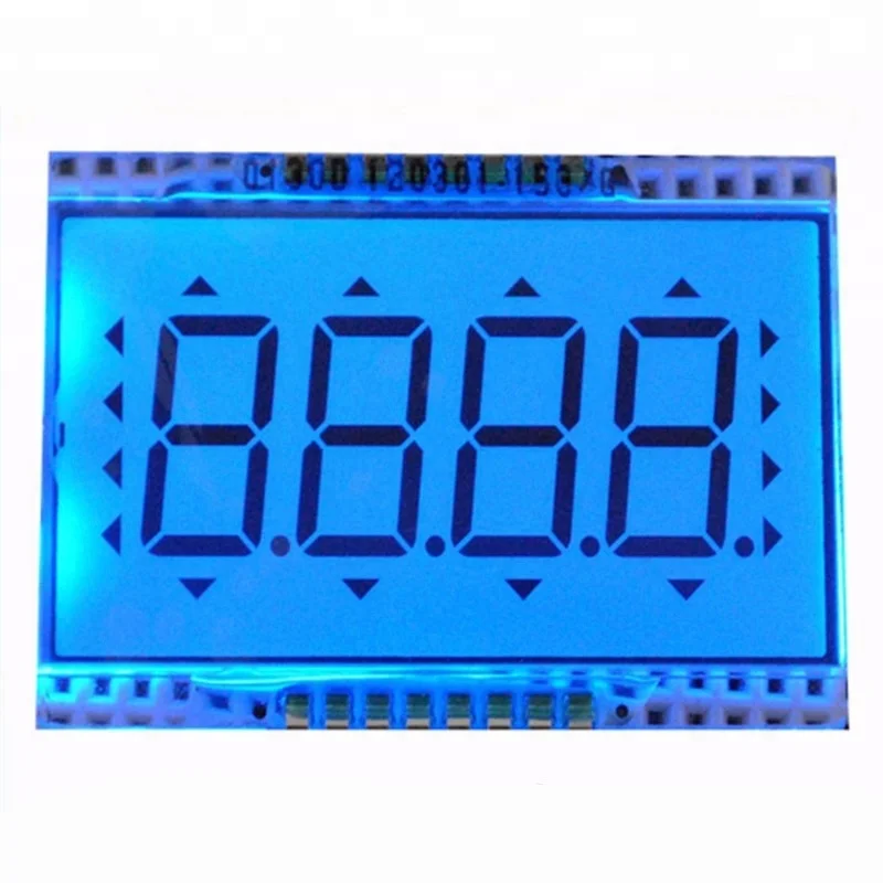 HTN Display Monochrome Lcd Module 4 Digit Lcd Screen Panel