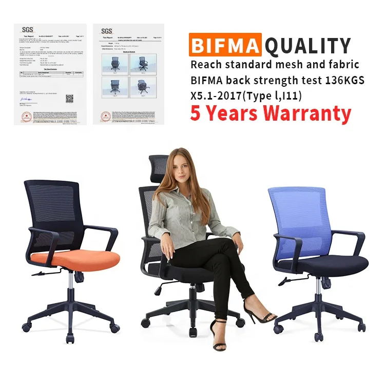 Free sample of kursi kantor Office Chair black cheap office computer rotating chair 804  sillas de oficina Ergonomic Chair mesh