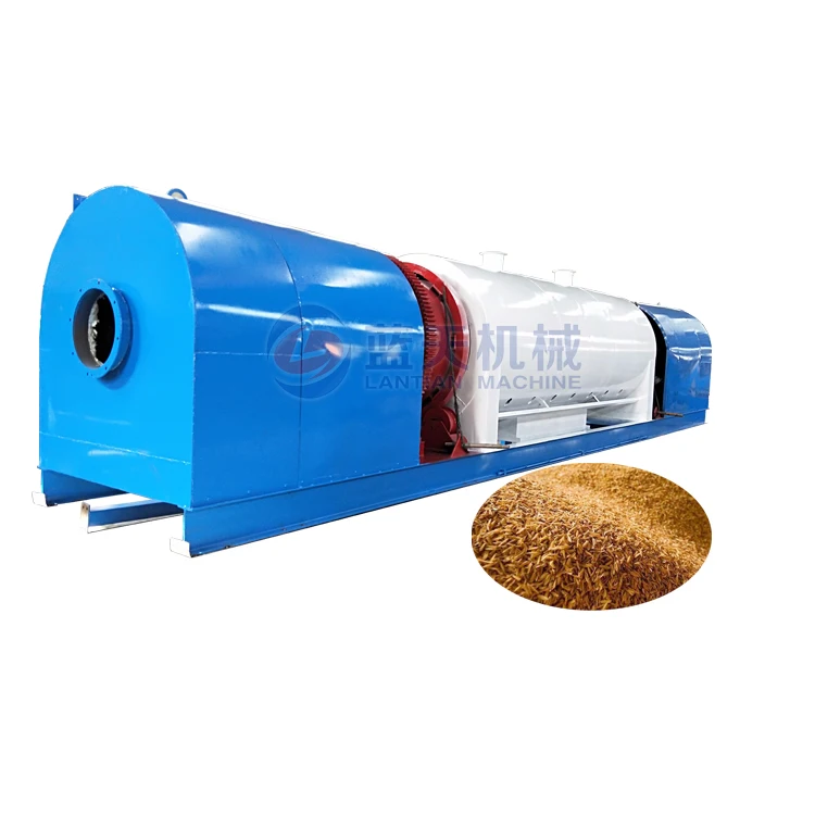 Energy saving smoke recycling use carbonized rice furnace husks chacoal making machine