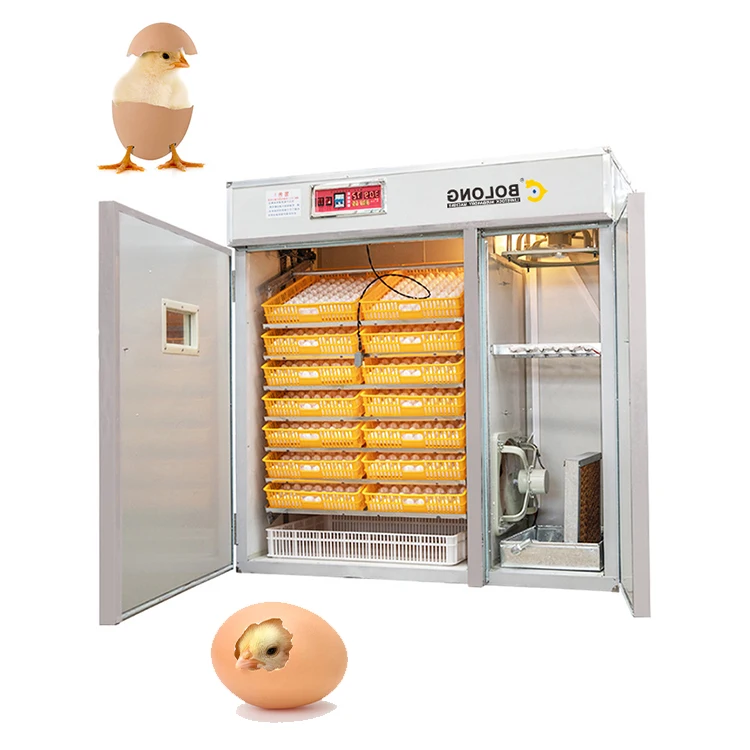 commercial fully automatic chicken egg incubator incubadora egg hatching machine