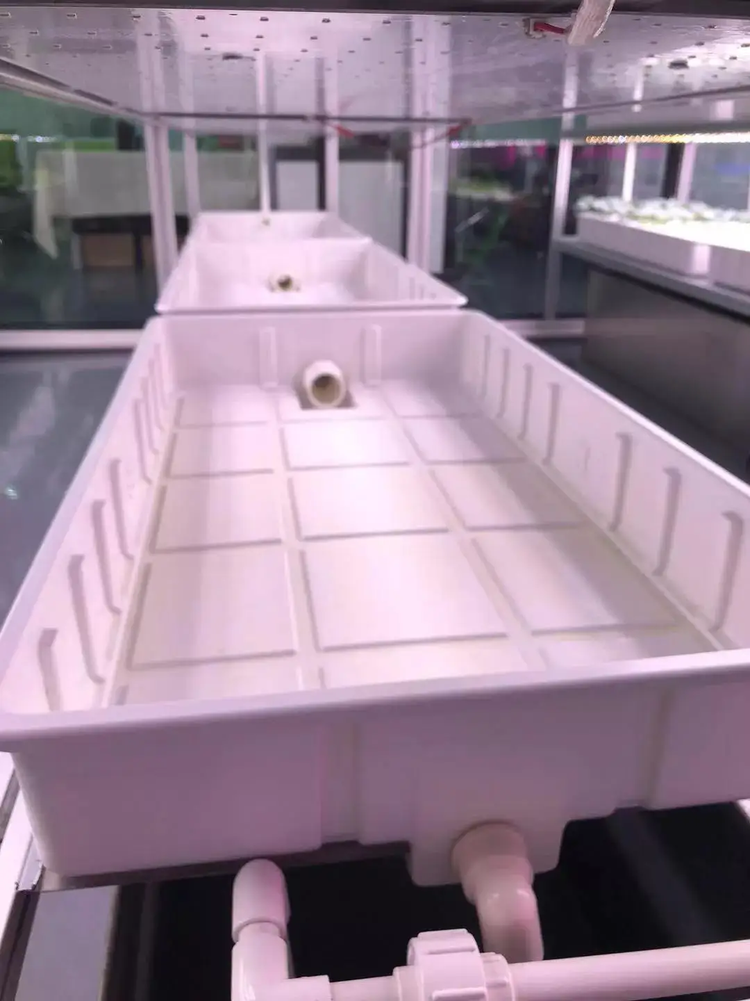 
ABS Vacuum Forming Plastic White Nursery Hydroponic Tray Flood Planting Plastic Flat Trays 