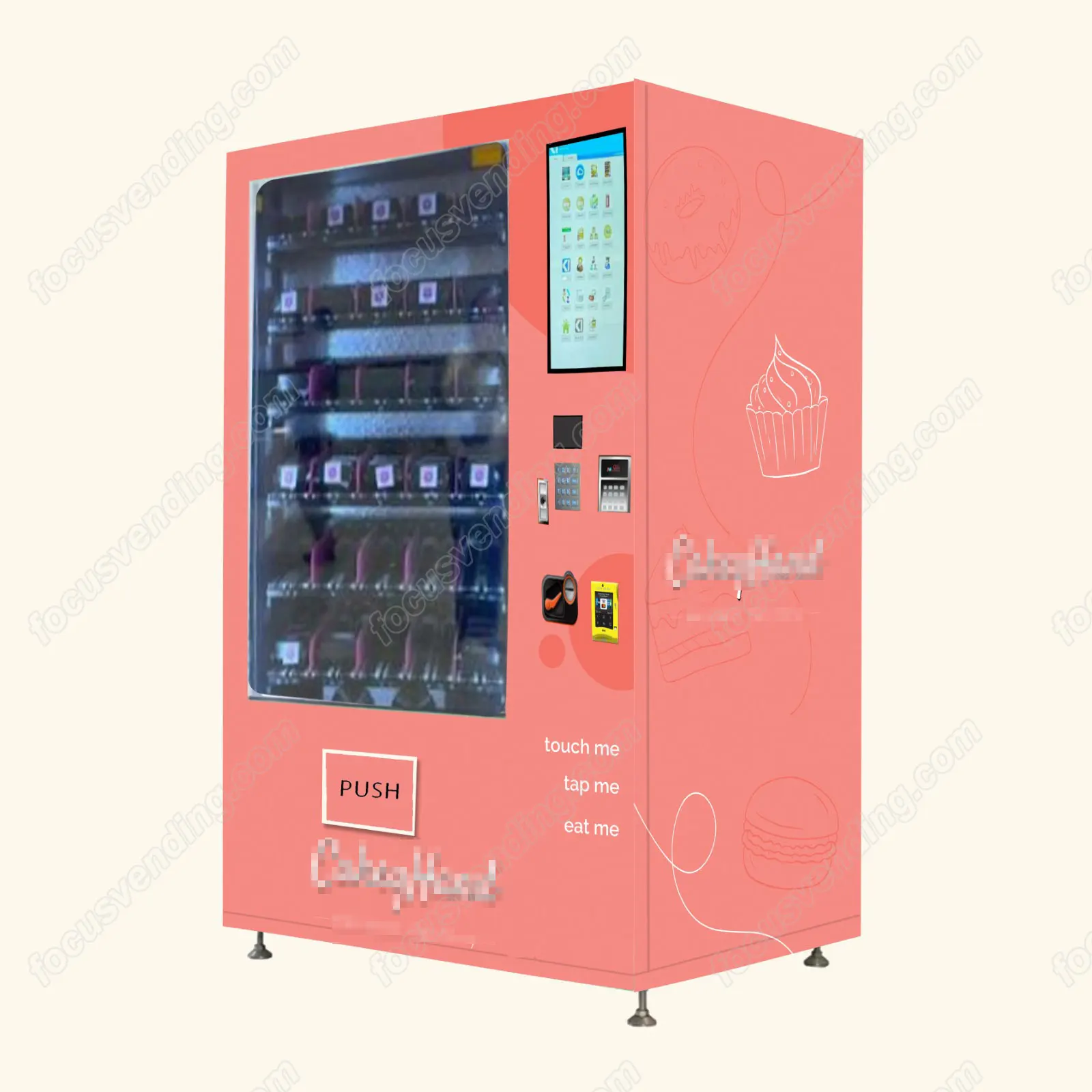 FocusvendCommercial fresh flower Vending Machine With Automatic  with customization and cooling system