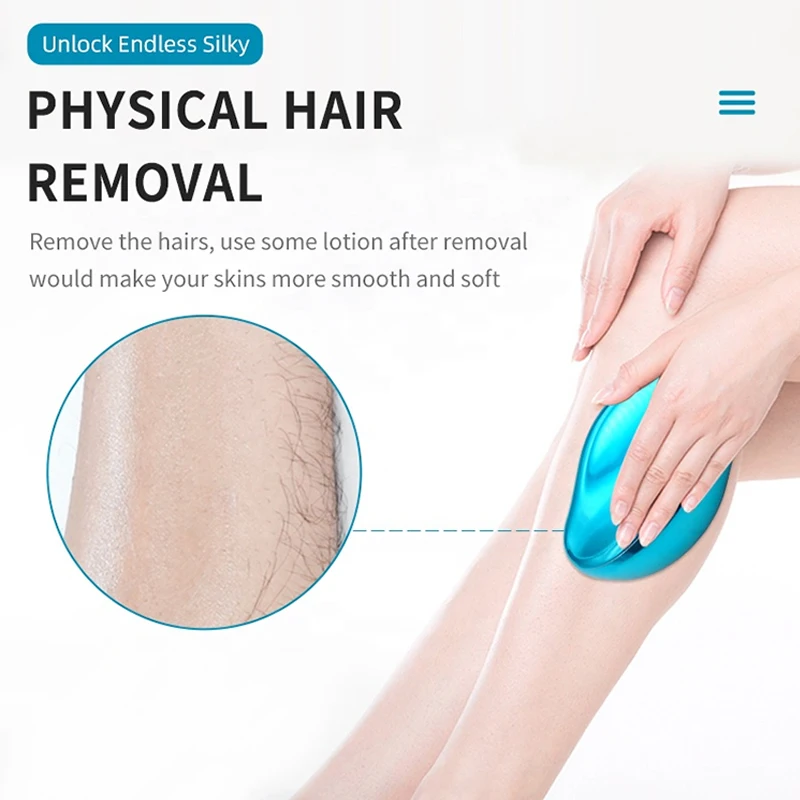 2022 Generation 2 new physical hair removal glass crystal hair removal eraser magic bleame crystal hair remover