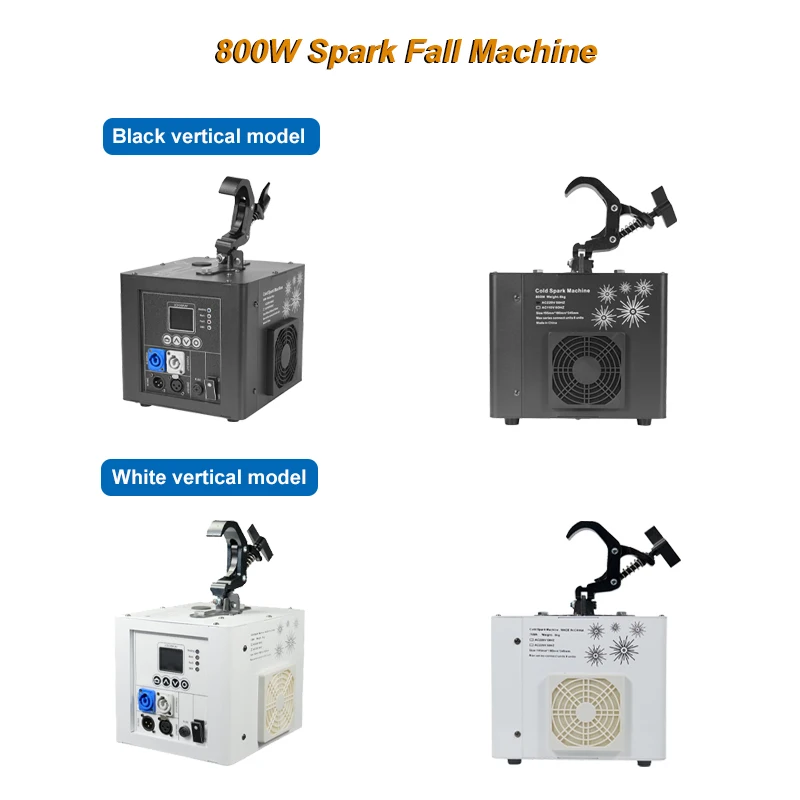 Liuyang Supplier 800W Waterfall Remote Inverted Cold Spark Machine Flame Spark Machine hang upside down Stage Spark Fall Machine