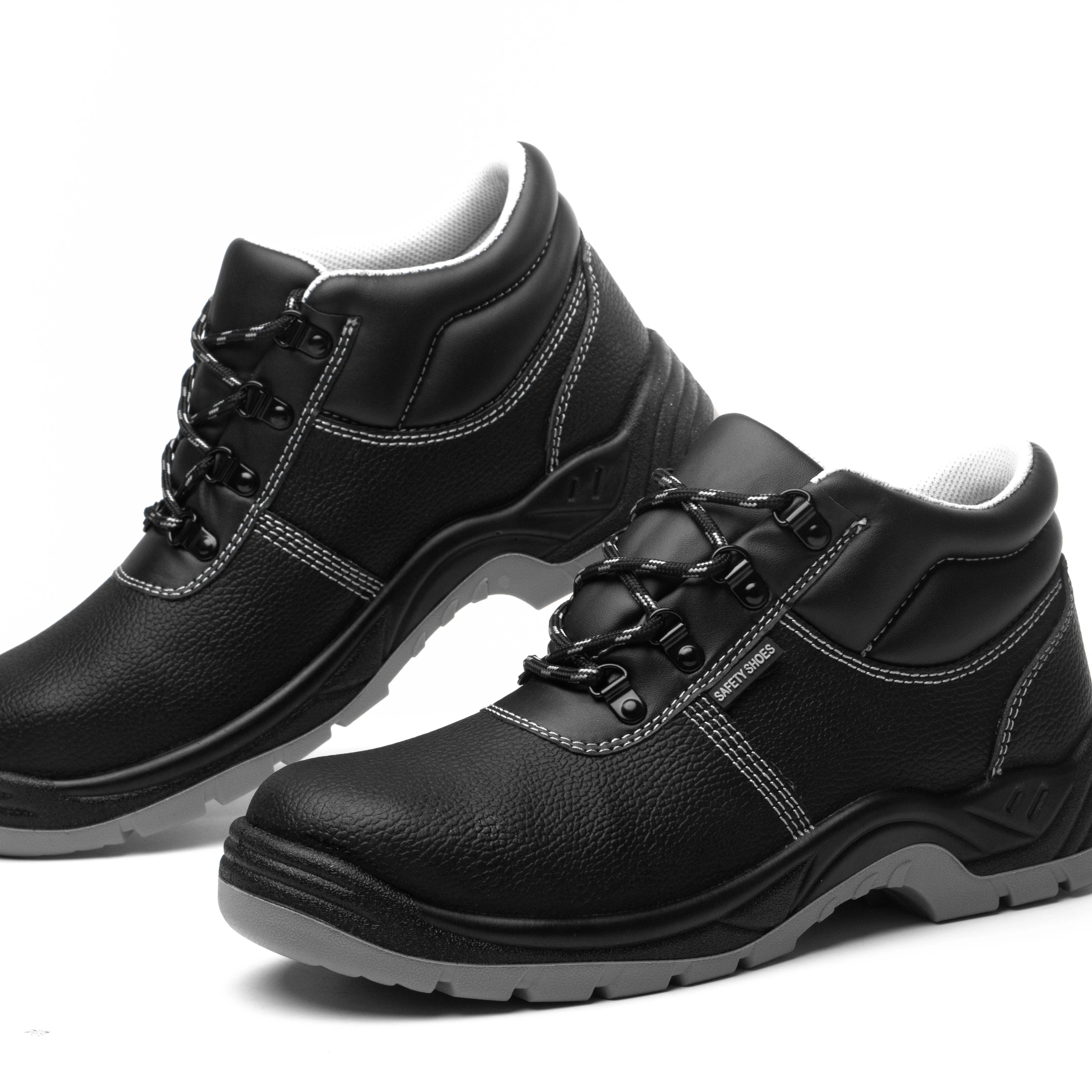 Industrial safety shoes steel toe Anti puncture oil proofing waterproof boots Protective work men for construction industry