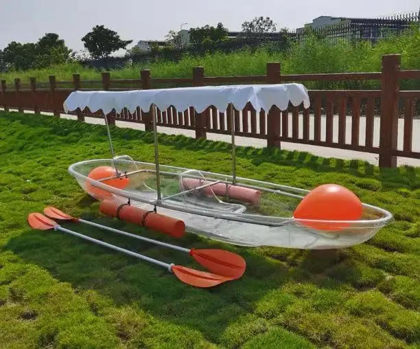 New design PC Side air bag balancing device  Equipped sunshade Awning transparent boat