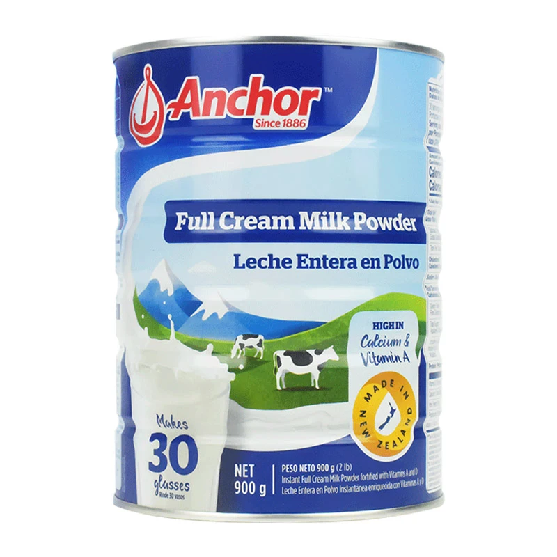 Anchor Full Cream Milk Powder 900g Can Vitamins Instant Wholesale Health New Zealand Natural Full Cream Cow Milk Powder