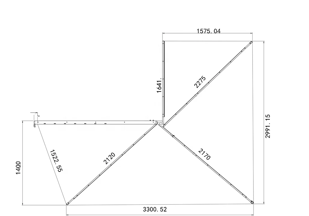 TOPLEADER AUTO PARTS Outdoor SUV  Car Roof Tent 270 degree  Awning Fan-shape Convenient roof tent