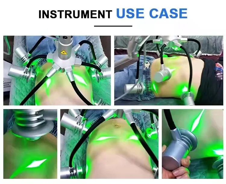 6D Lipo-лазер безболезненный холодный источник 532 нм зеленый лазер машина для похудения Lipolysis снижение веса