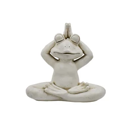 New Arrival Decoration Garden Resin Yoga Frog Statue Abstract Garden Sculpture Garden Statue Molds
