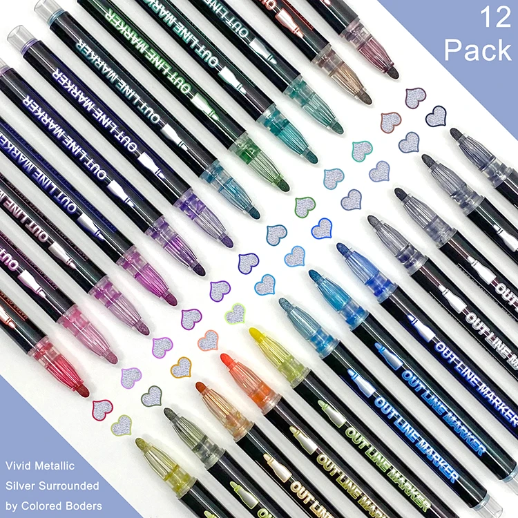 supplier wholesale non toxic water-based ink stone marker 12 colors 3 mm bullet tip acrylic paint marker pens set for shoes