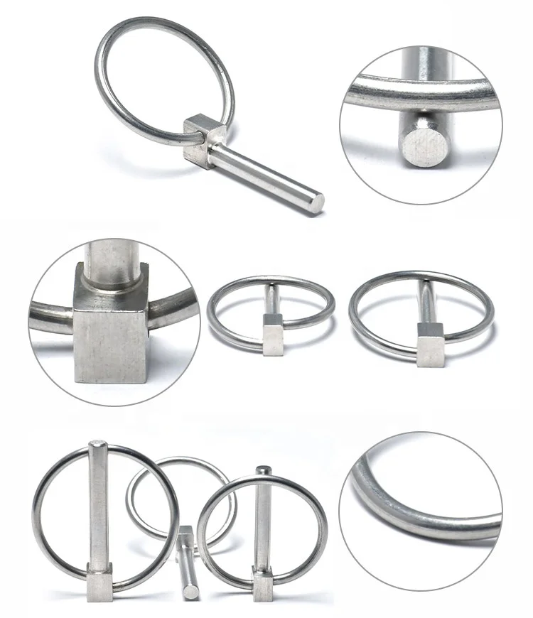 Stainless Steel 304 316 Safety O/D T Handle Ball Handle Type Lock Pipe Inch Lock Pin Tractor Linch Pins