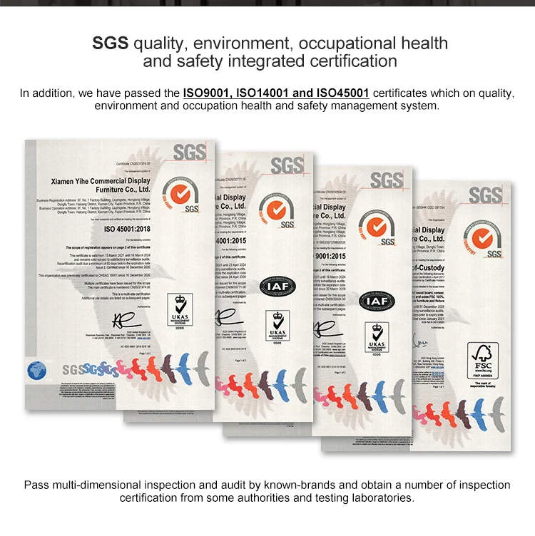 YIHE Latest design multi-purpose kids clothing merchandise stand store retail clothes shoes rack display