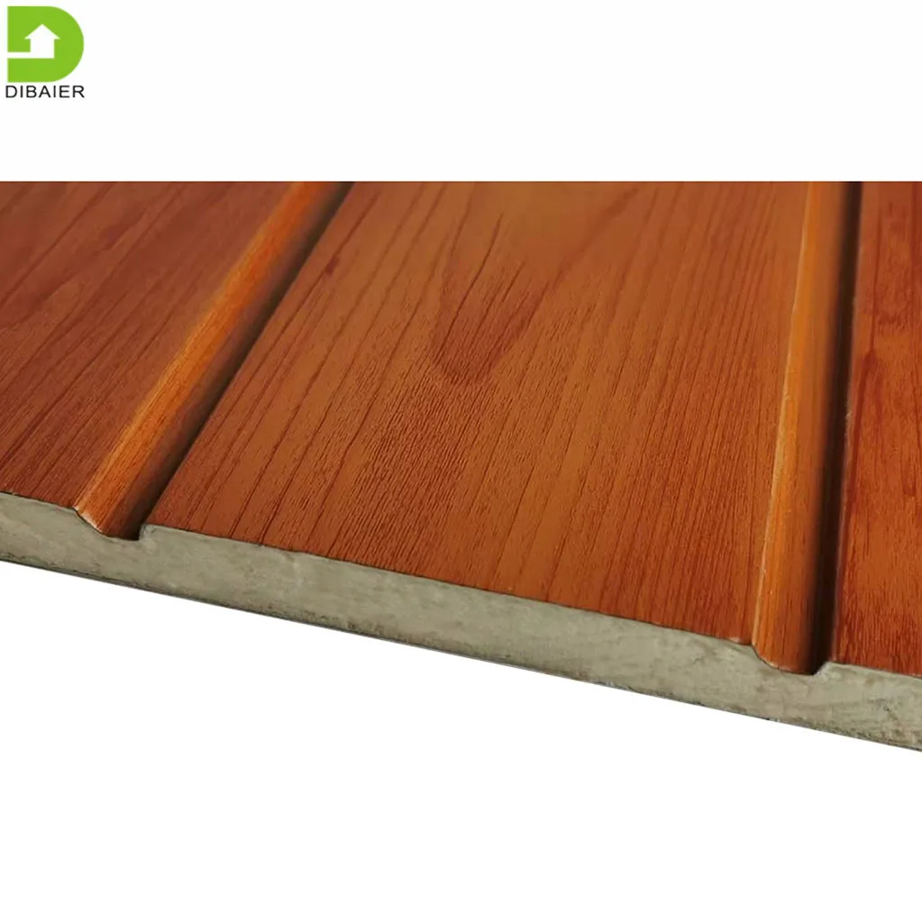 Панель из гипсокартона, 16 мм сэндвич-панель, декоративная Изолированная металлическая облицовочная панель из пенополиуретана