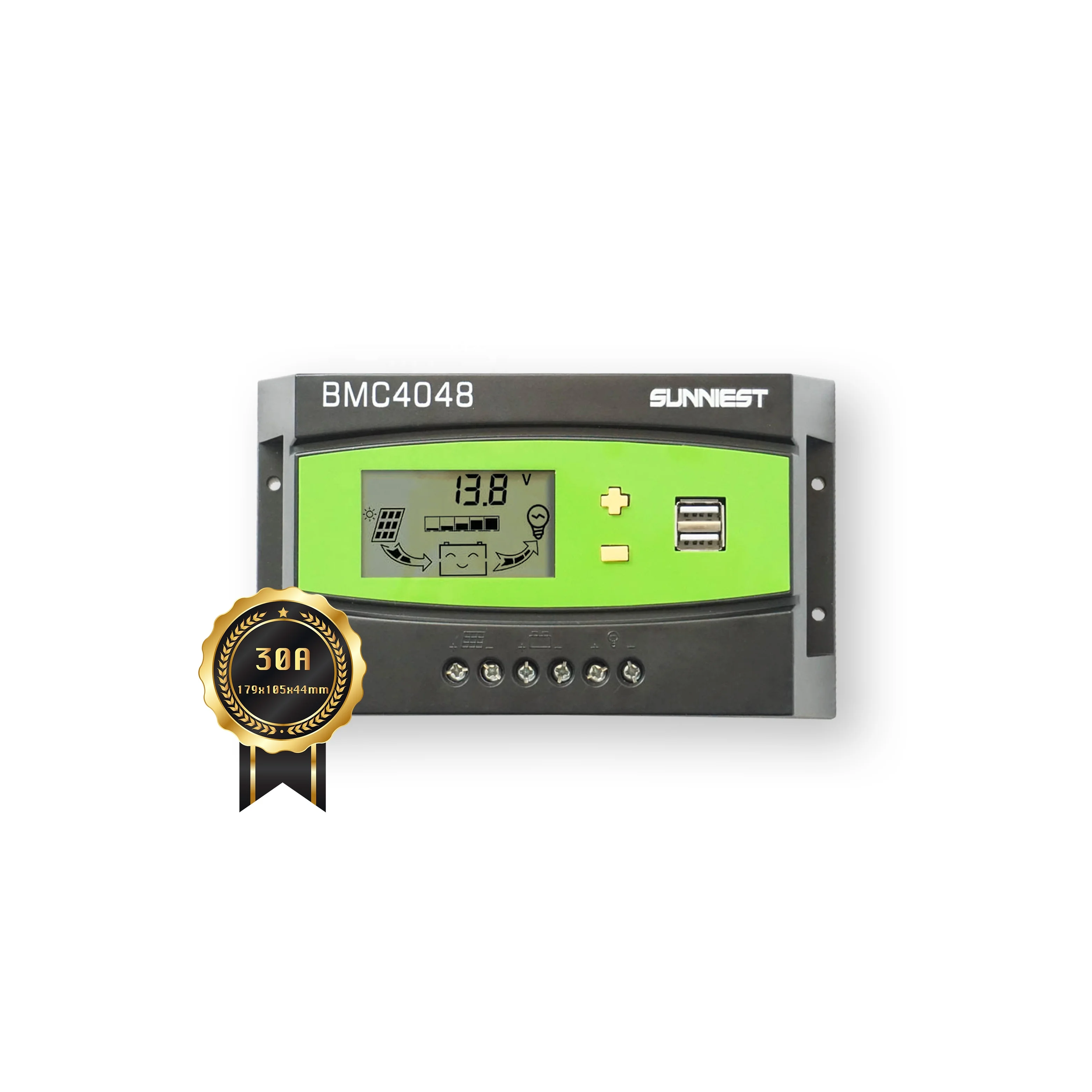 Smart 30A 40A Solar Controller PMW 12V 24V 48volt 5V Output PV Battery Regulator Solar Charger Controller for CCTV Systems