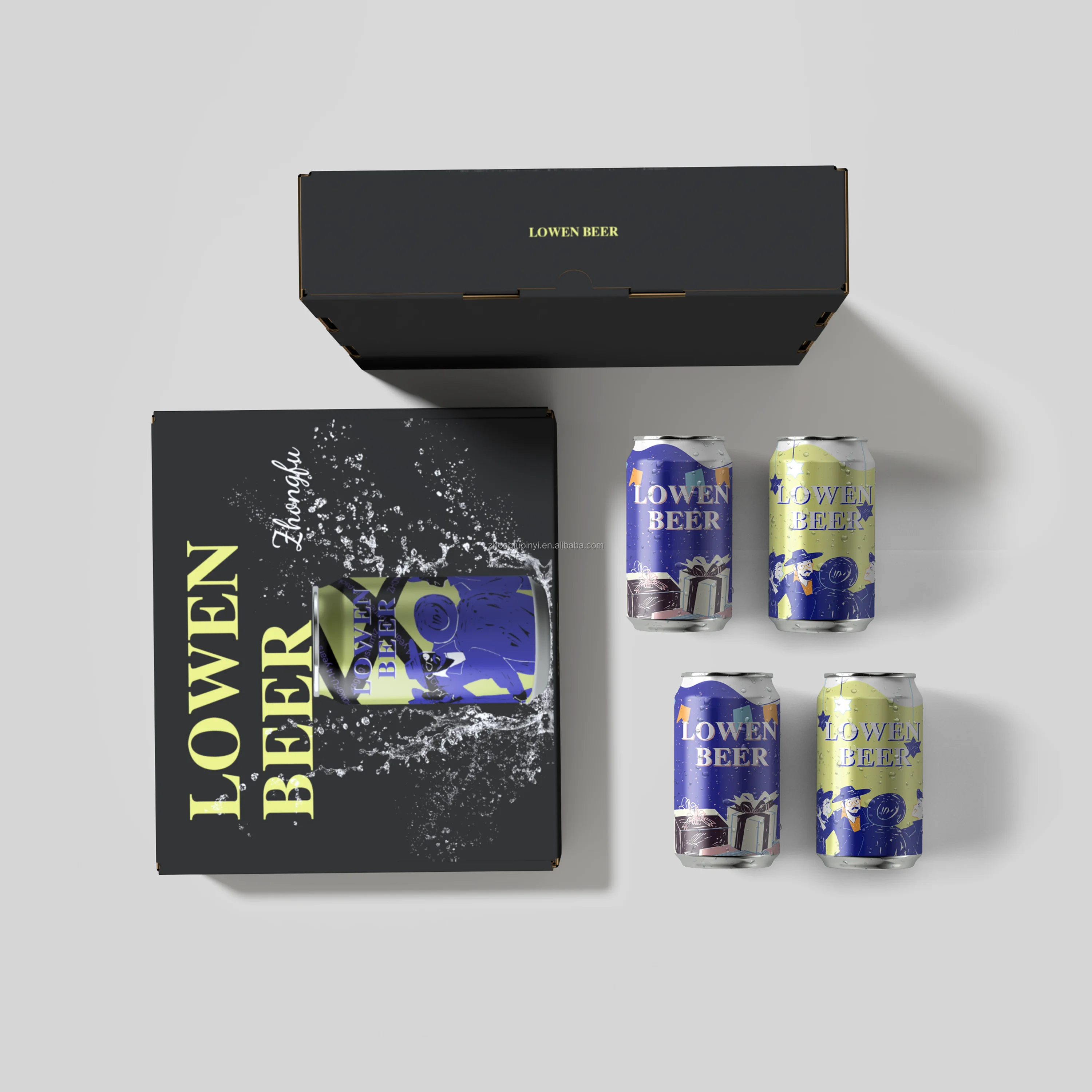 Wine Bottle Empty Gift Box China Manufacturers Cardboard 6 Pack Alcohol Free Beer Qingdao Beer Box Packaging