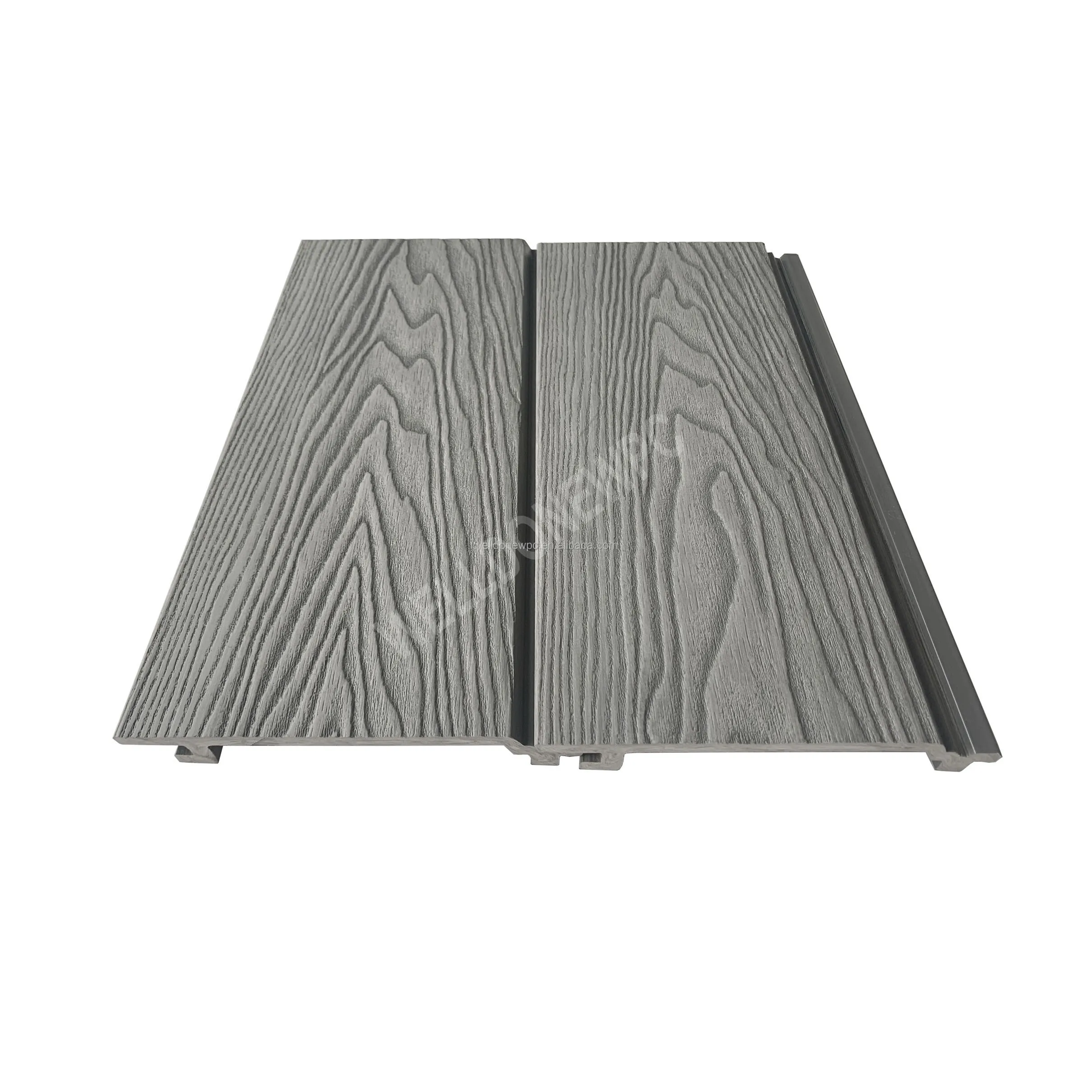 China Online 3d Deep Embossing Wood Plastic Composite Wall Cladding Exterior Garden Panels Outdoor Wpc Siding
