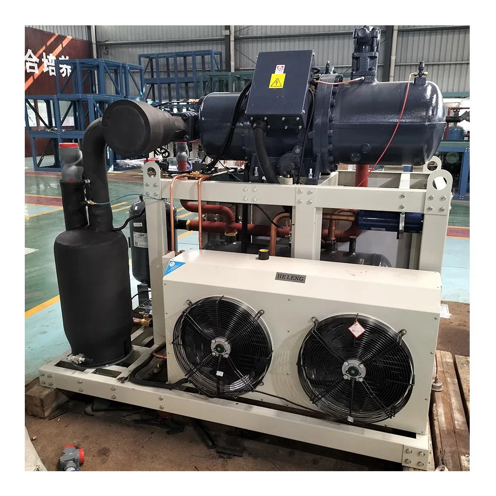 High Quality 15 hp industrial cold room condensing units air cooled screw compressors unit Refrigeration condensing unit