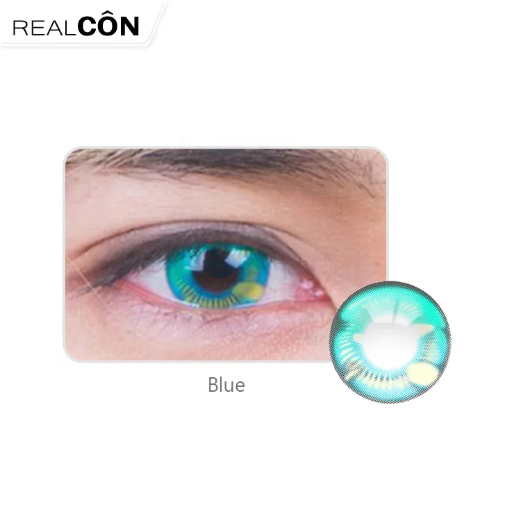 Realcon Fancy look Halloween Contact Lenses Crazy Color Contact Lens Coscon Colored Contacts Eye Lenses