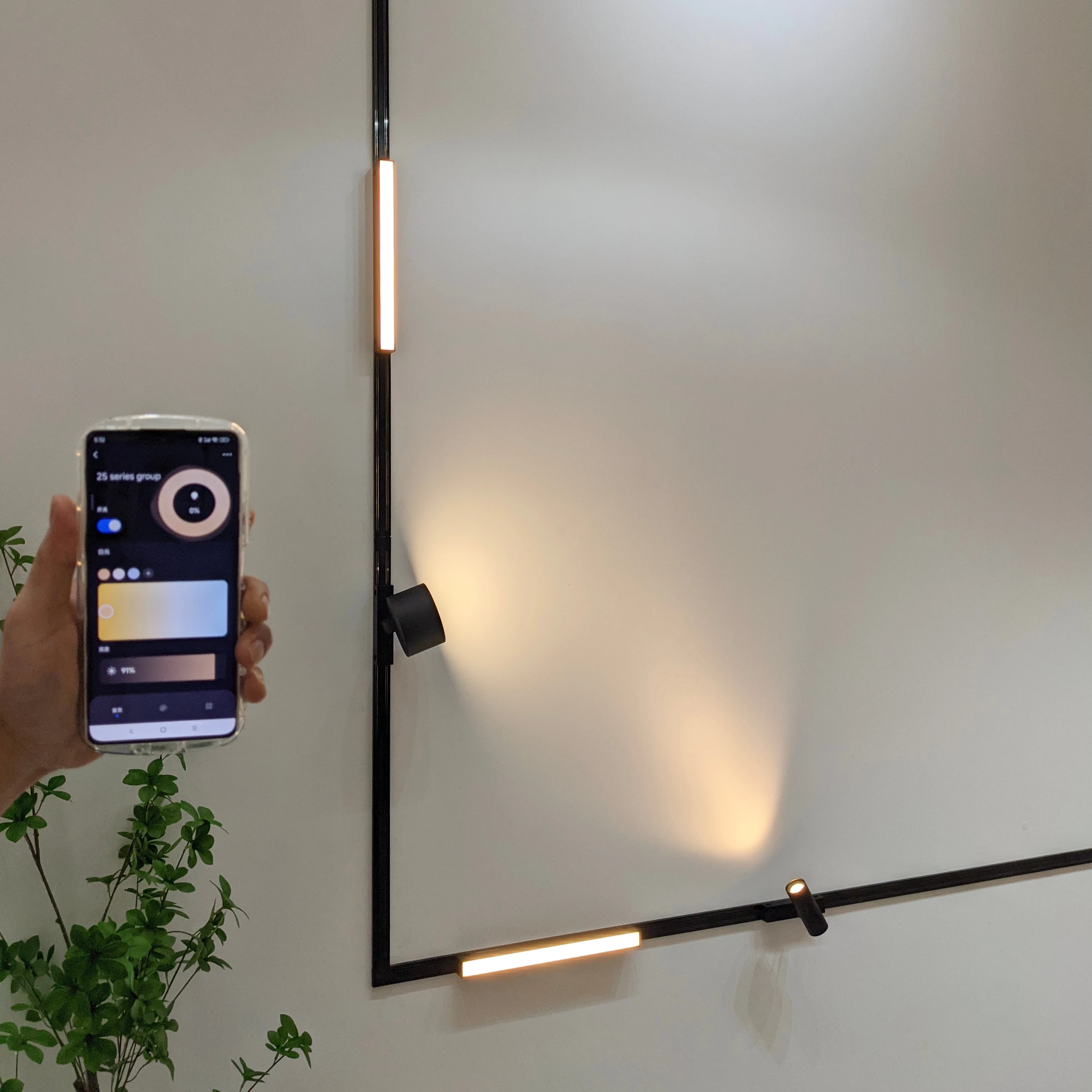 OEM EDM поддержка DC48V Трековый Свет Магнит линейное освещение Tuya Zigbee Dali Регулируемый 3CCT Светодиодный точечный алюминиевый профиль