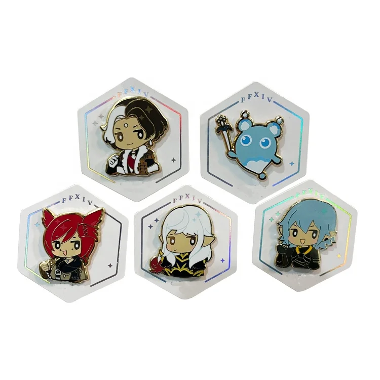 Factory Price Fashion Design Old Badges Epoxy Filling Antique Silver Plating Customized Soft Lapel Pin