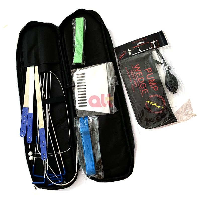 Universalcar Automobile Lock Out Emergency Toolkit Auto Unlock Door Open Kit With Air Pump Wedge