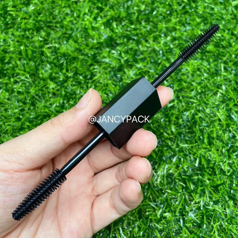 Cosmetic Packaging With Brush triangle shape dual ends double side empty round eyeliner mascara wand tube eyelash glue bottle