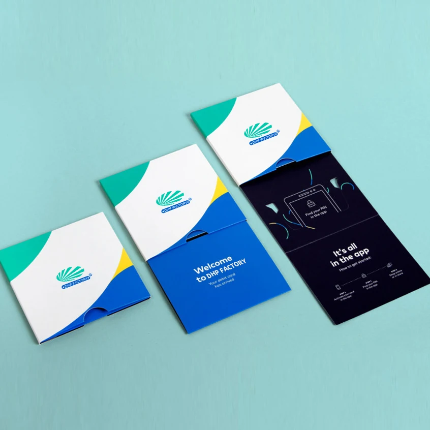 Luxury Custom Logo Metallic Foil Stamping Paper Cardboard Gift Card Box Packaging for Gift Vip Credit Business Card