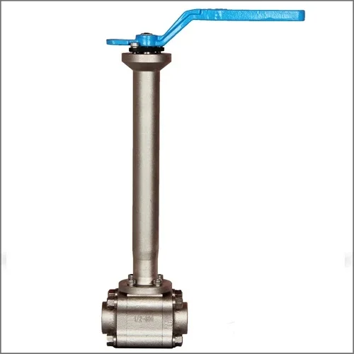 Pneumatic Diaphragm Ultra Low Temperature Cryogenic  Ball Valve - 256 Degree For Liquid Nitrogen Gas